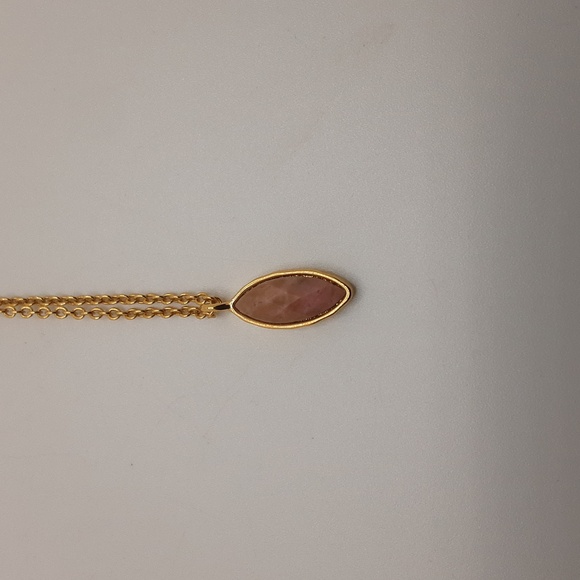 Gorjana Marquis Rose Quartz Necklace - Excellent Used Condition - Picture 7 of 12